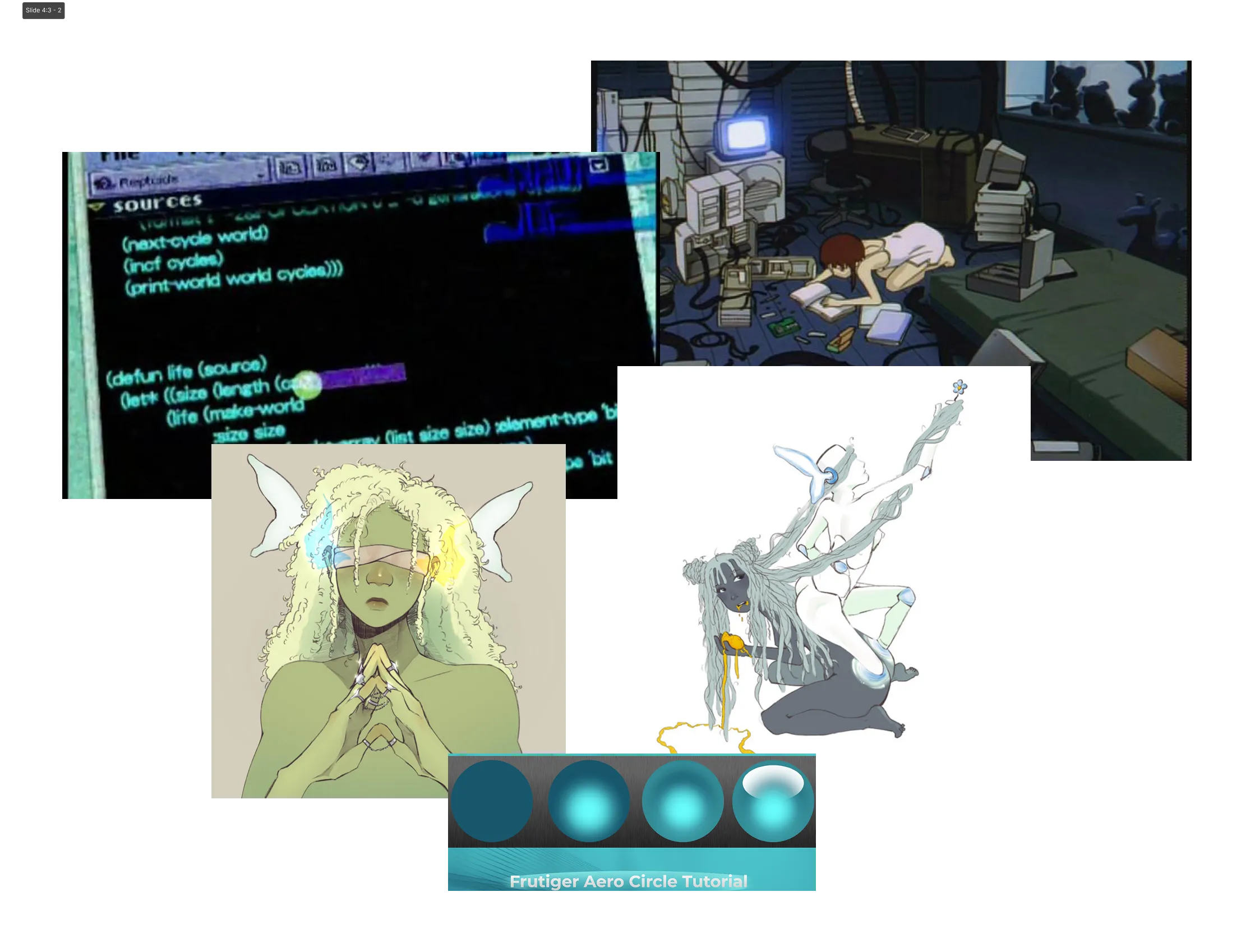 collage of visual references
