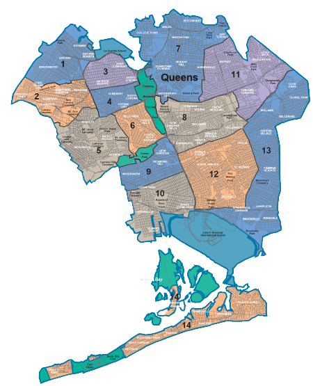 Map of Queens Neighborhoods